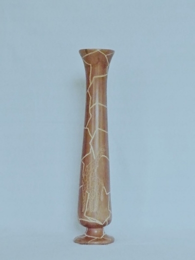 Vase aus Speckstein (H ± 30 cm)